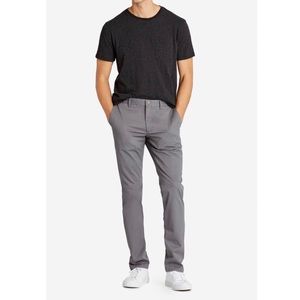 banobos grey chino slim stretch pants 36/34
